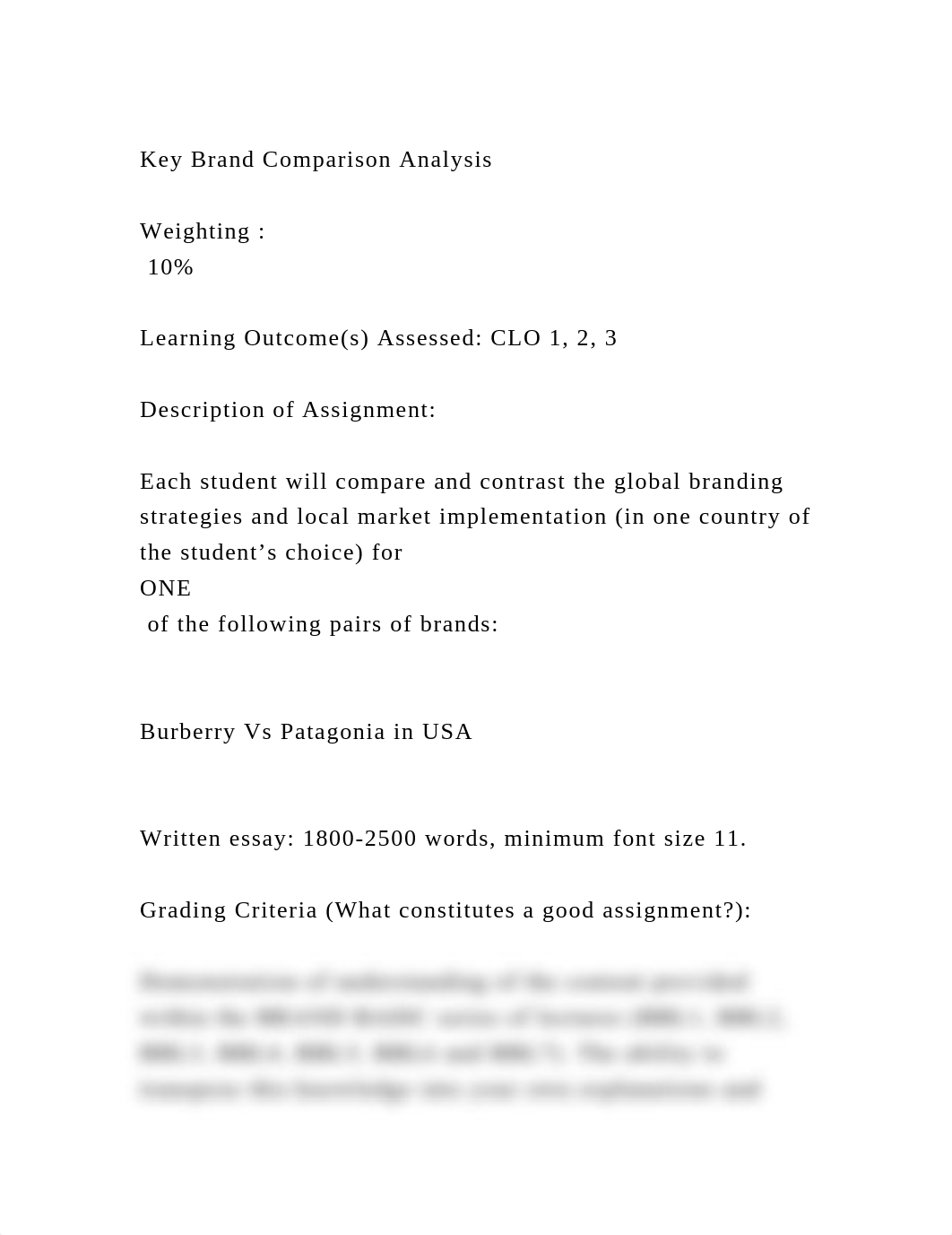Key Brand Comparison AnalysisWeighting  10Learning Outco.docx_dsfxywtugaf_page2