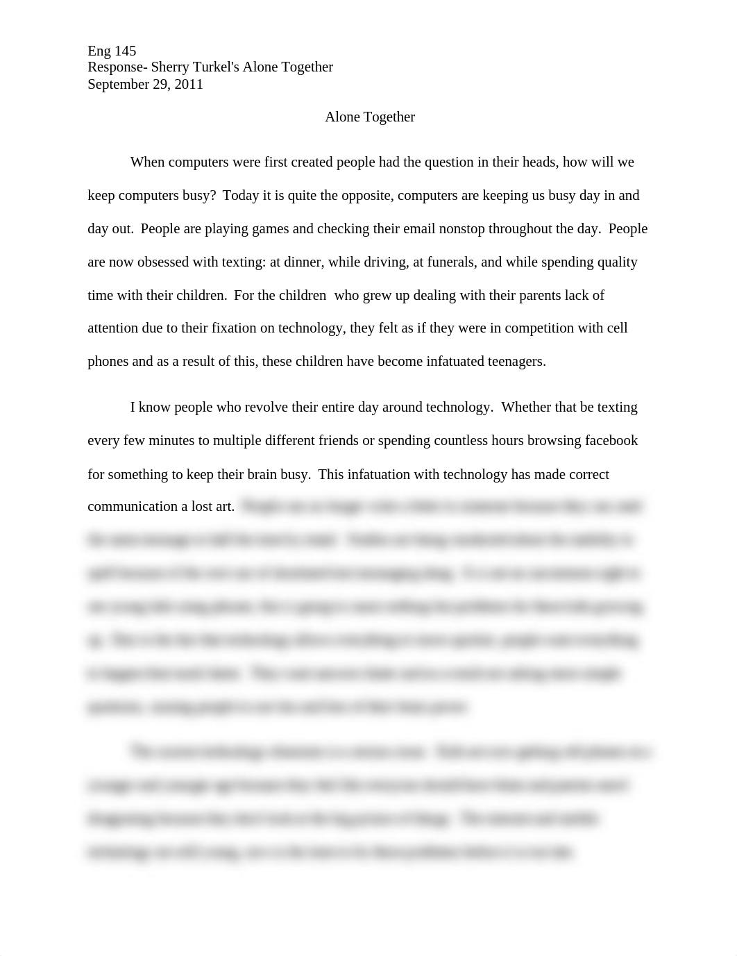 Eng 145 Responce- Sherry Turkel's Alone Together_dsgf3rc46pg_page1