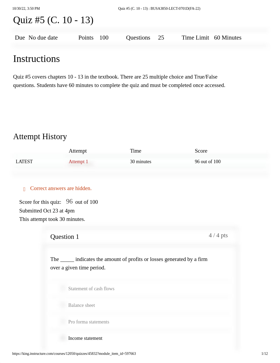 Quiz #5 (C. 10 - 13) _ BUSA3850-LECT-0701D(FA-22).pdf_dsgh3m54yui_page1