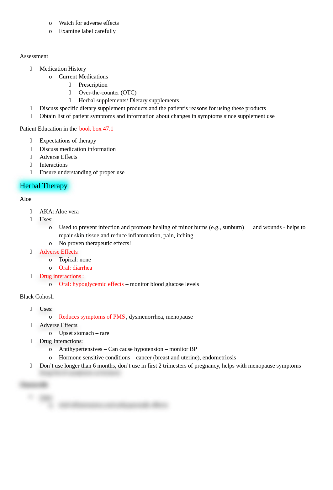 Pharm II Test 1 - Lecture notes - Ch 47, 14, 15.docx_dsgw5wtrsgf_page2