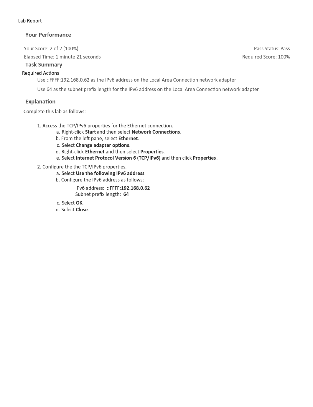 6.3.7 Configuring IPv6 Settings LAB REPORT .pdf_dsh9srdla8d_page1