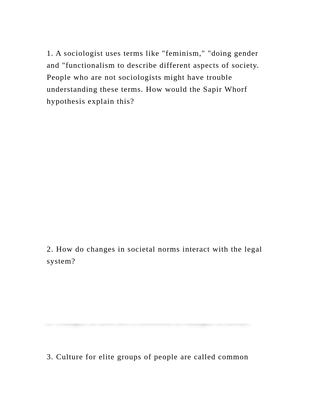 1. A sociologist uses terms like feminism, doing gender and func.docx_dshd11p28wx_page2