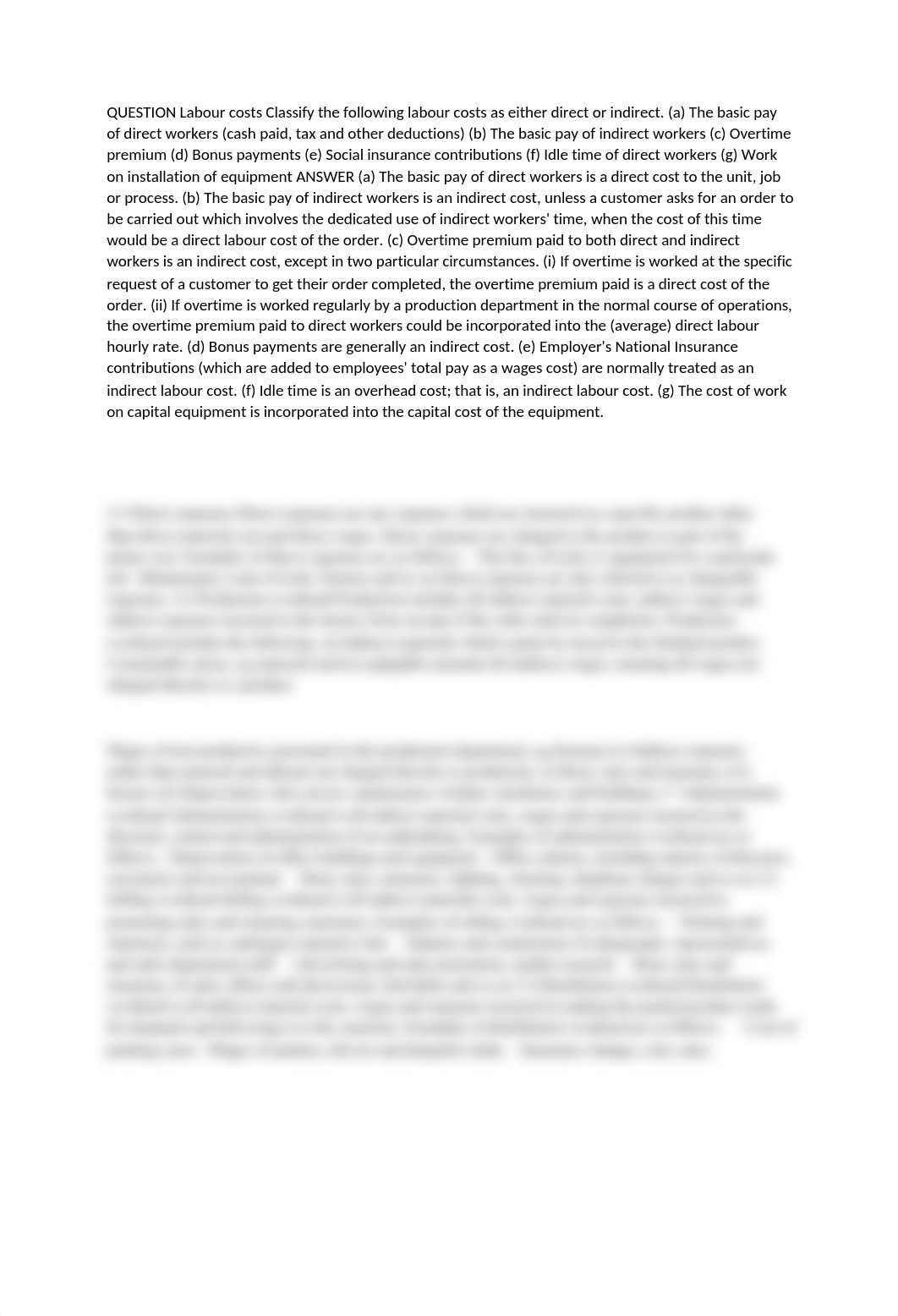 QUESTION Labour costs Classify the following labour costs as either direct or indirect.docx_dsikl1szsnf_page1