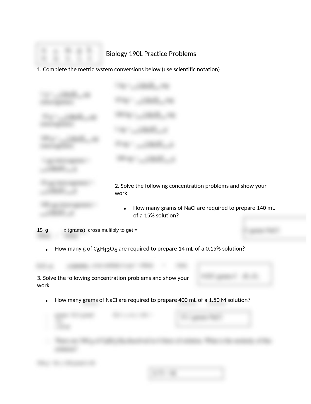 HW 2 Biology 190L Practice Problems.docx_dsiq5ltqz5w_page1