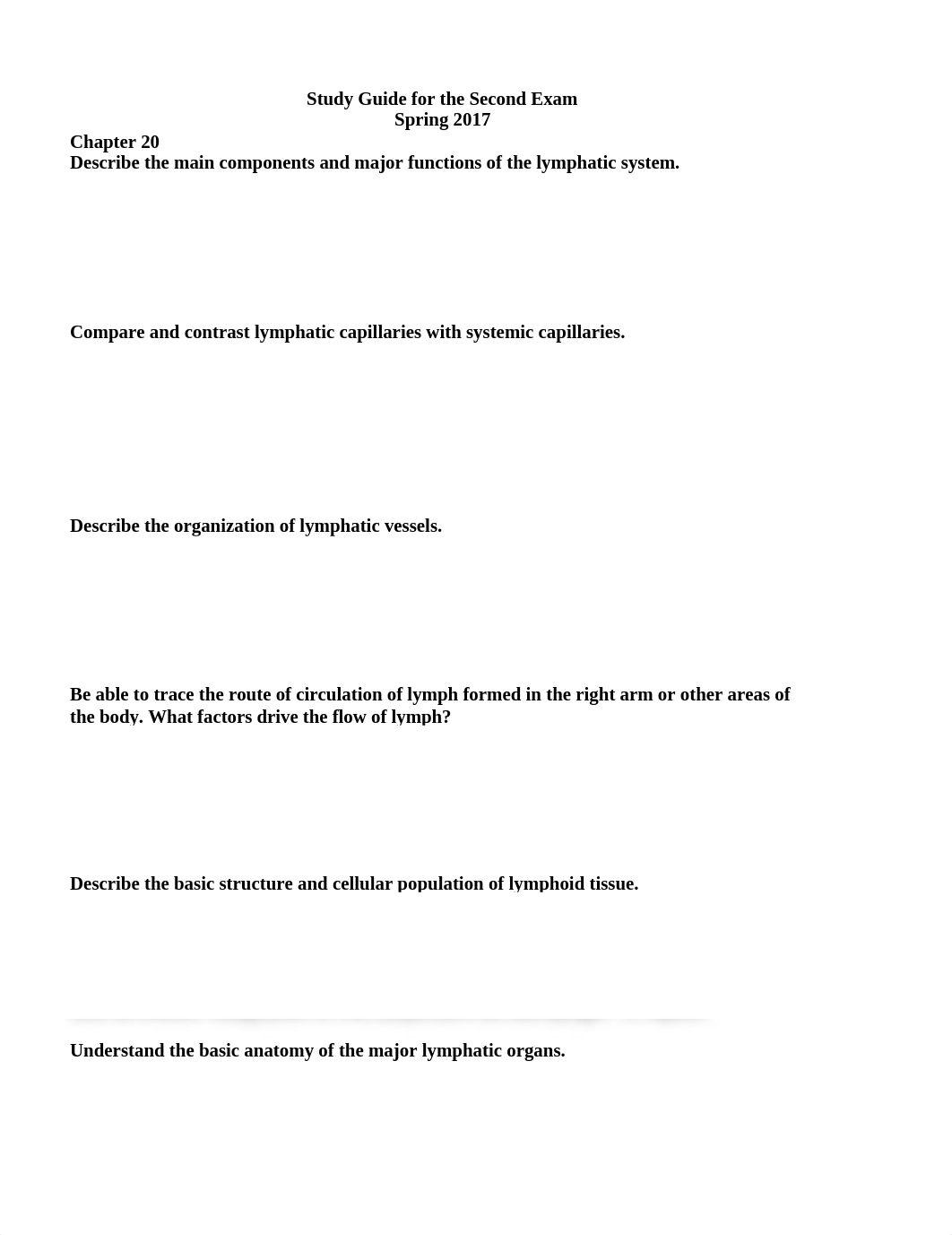 Second Exam Study Guide_dsiqdoimqhc_page1