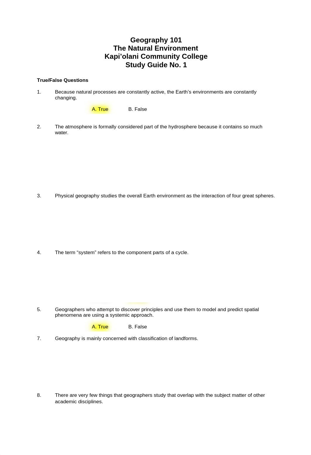 Geography 101 Study Guide _1-2.doc_dsissox61gk_page1