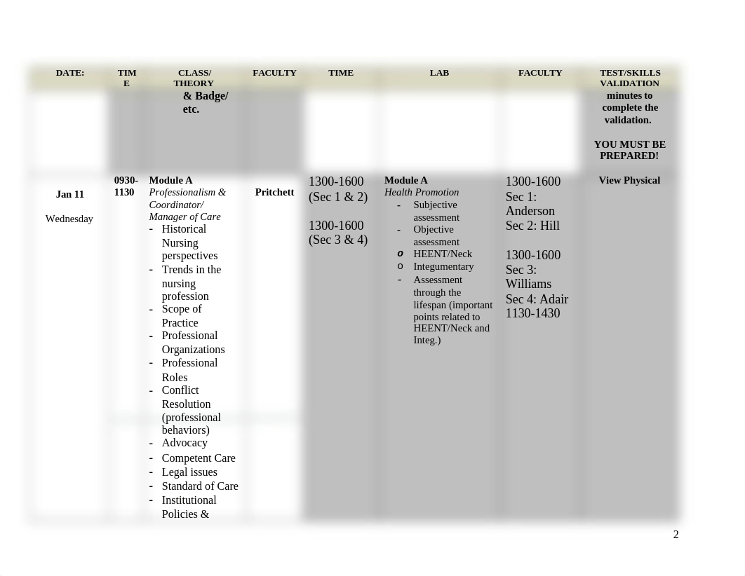 NUR 112 Topical Outline Teaching Sequence  Spring 2017- Pritchett_dsj0mem0fr8_page2