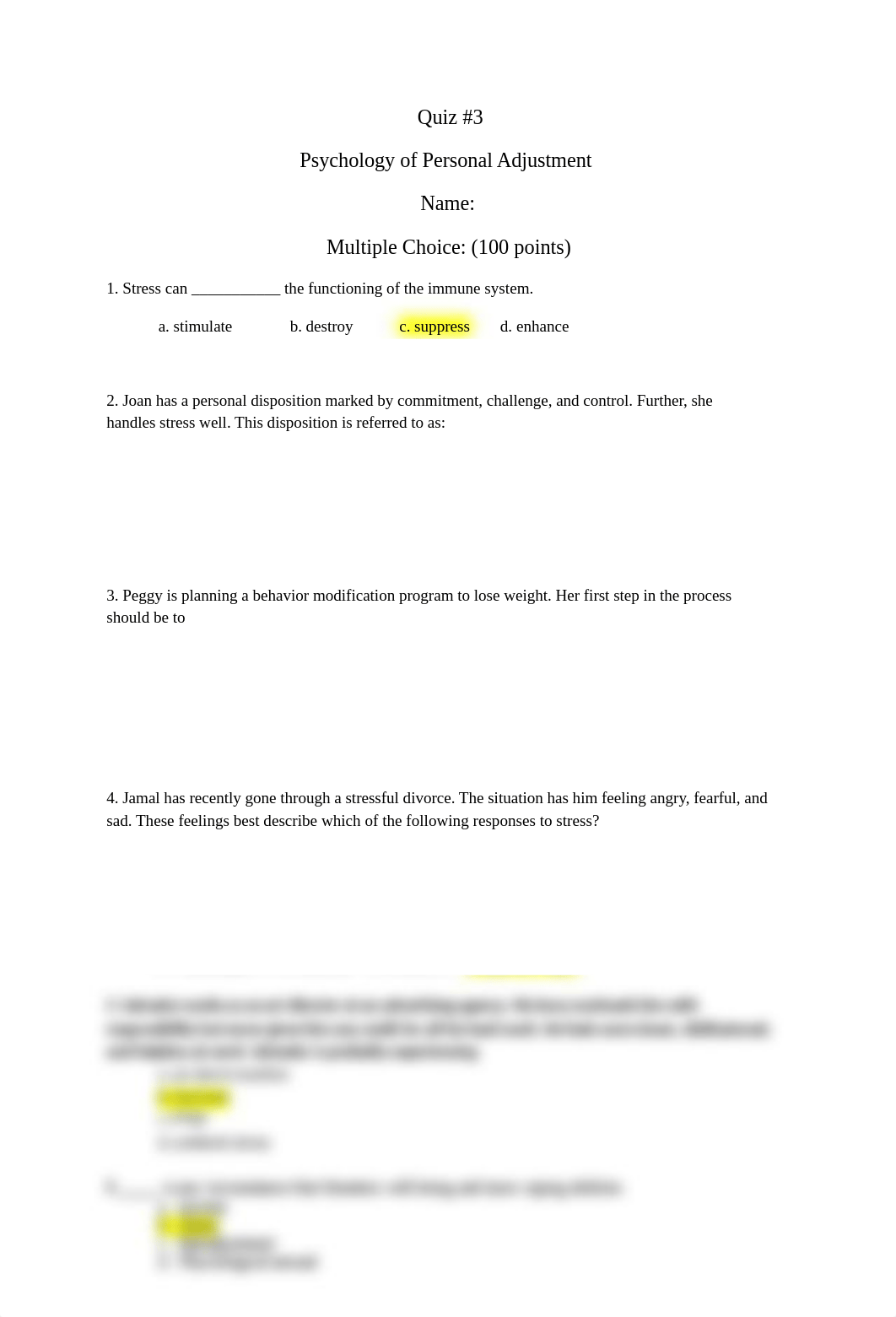 Quiz 3 Psychology of Personal Adjustment.docx_dsj6vbh4032_page1