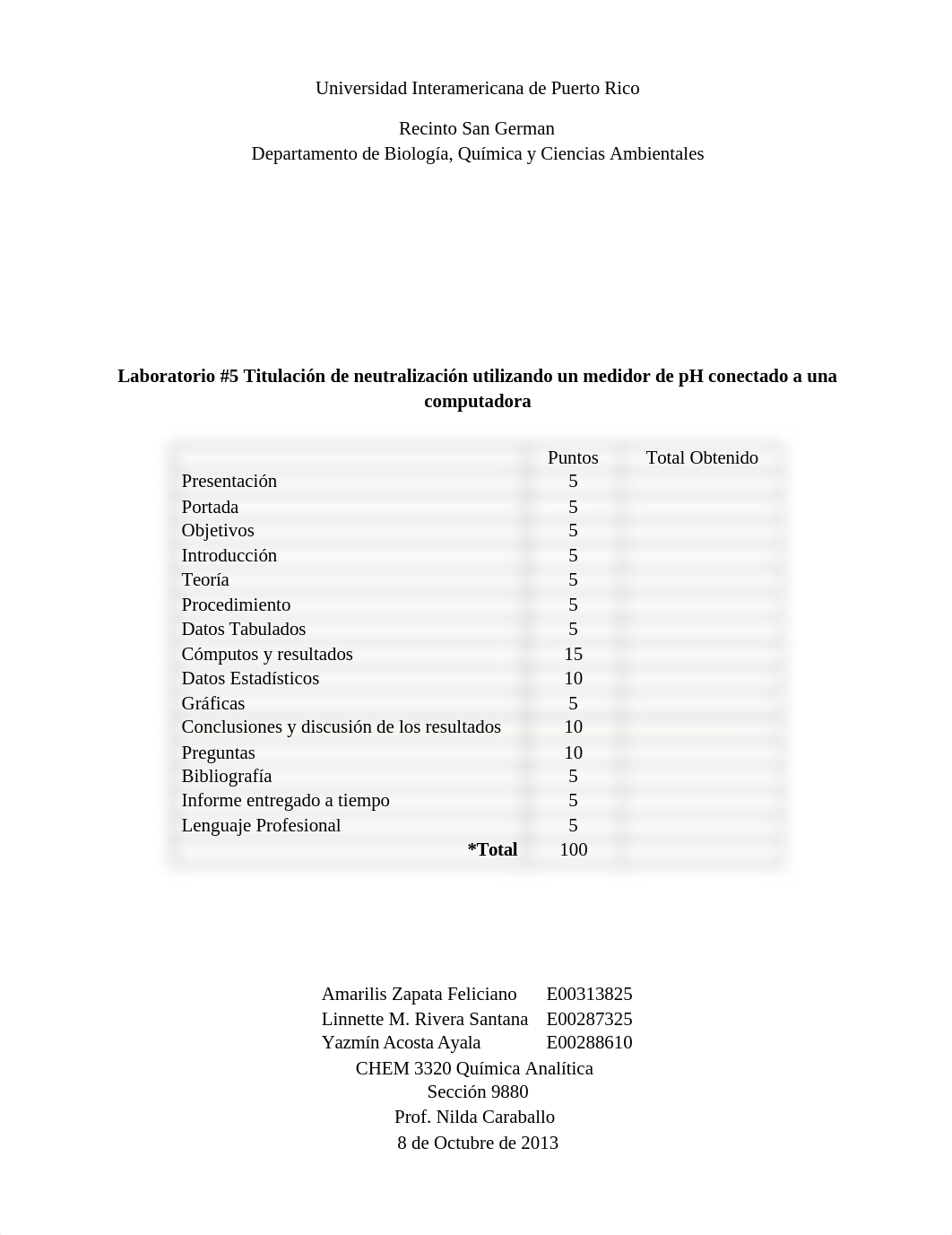 Química Analítica - Laboratorio 5 Titulación de Neutralización con Ácido Débil Utilizando un Medidor_dsj82qcxezt_page1