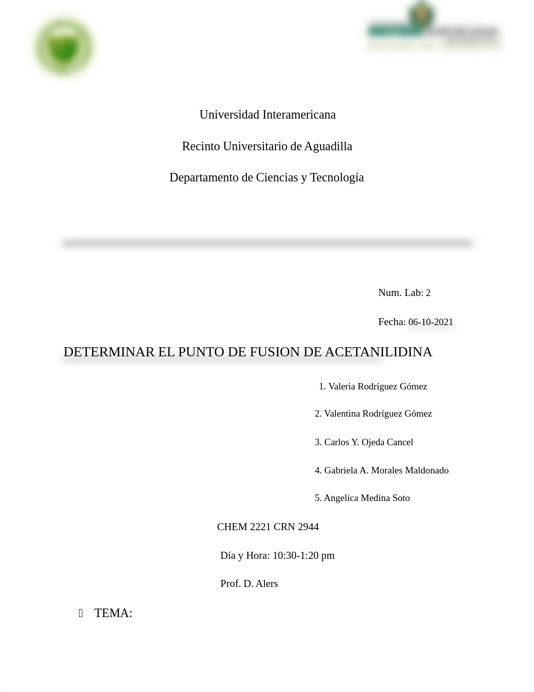 Lab# 2 Punto de fusion Org (CHEM 2221).docx_dskhoxkne82_page1