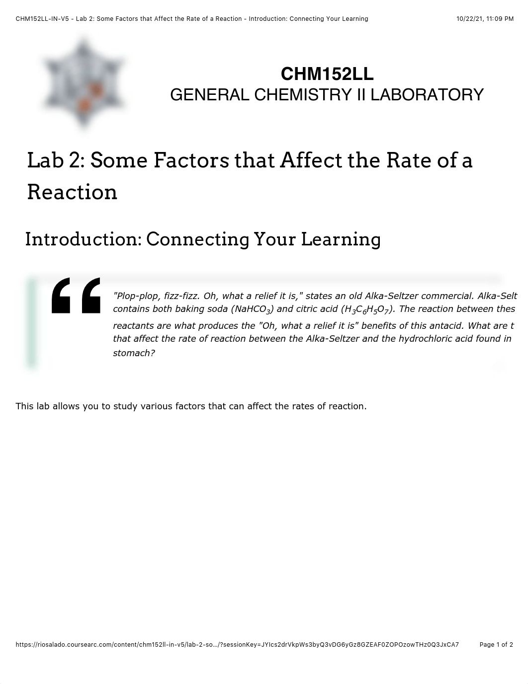 Lab 2 Some Factors that Affect the Rate of a Reaction.pdf_dskkk6jh6nv_page1