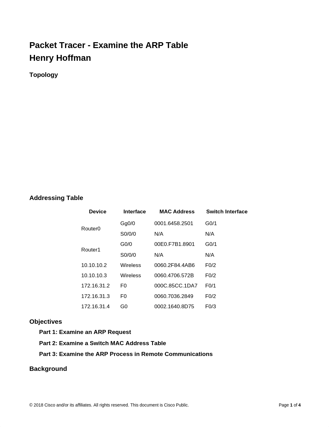 5.3.2.8 Packet Tracer - Examine the ARP Table.docx_dsl9ulll2io_page1