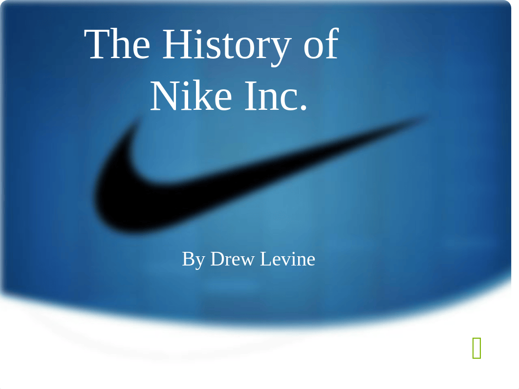 The history of Nike.ppt_dslbegddkey_page1