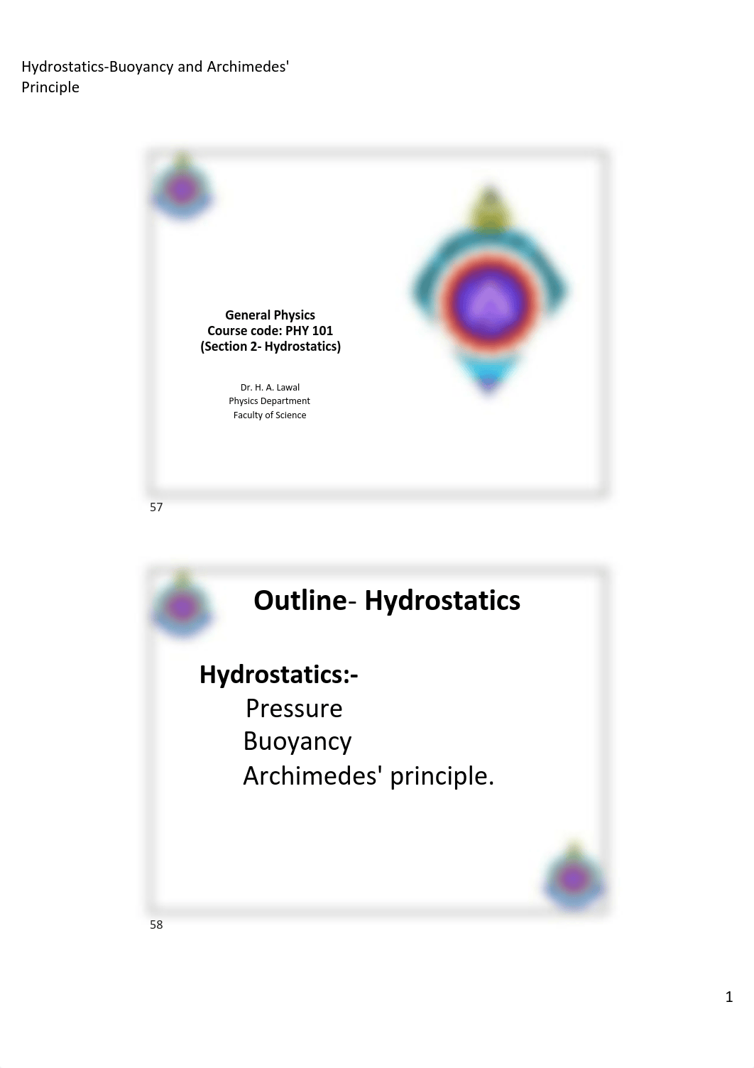 Hydrostatics-Buoyancy and Archimedes principle module-2.pdf_dsljp9rw0vl_page1