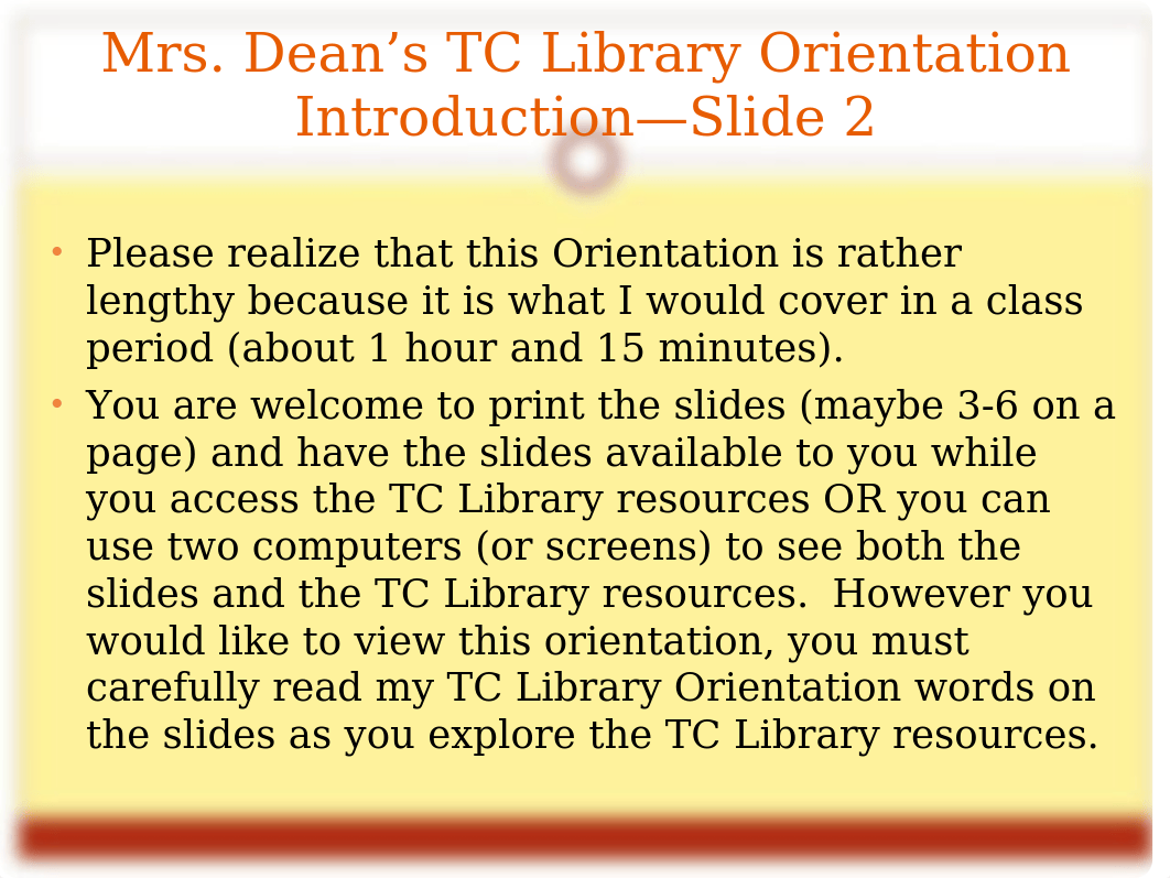 English 1302 Online TC Library Orientation 97-2003 Rev 1.2019.ppt_dslpmov2556_page3