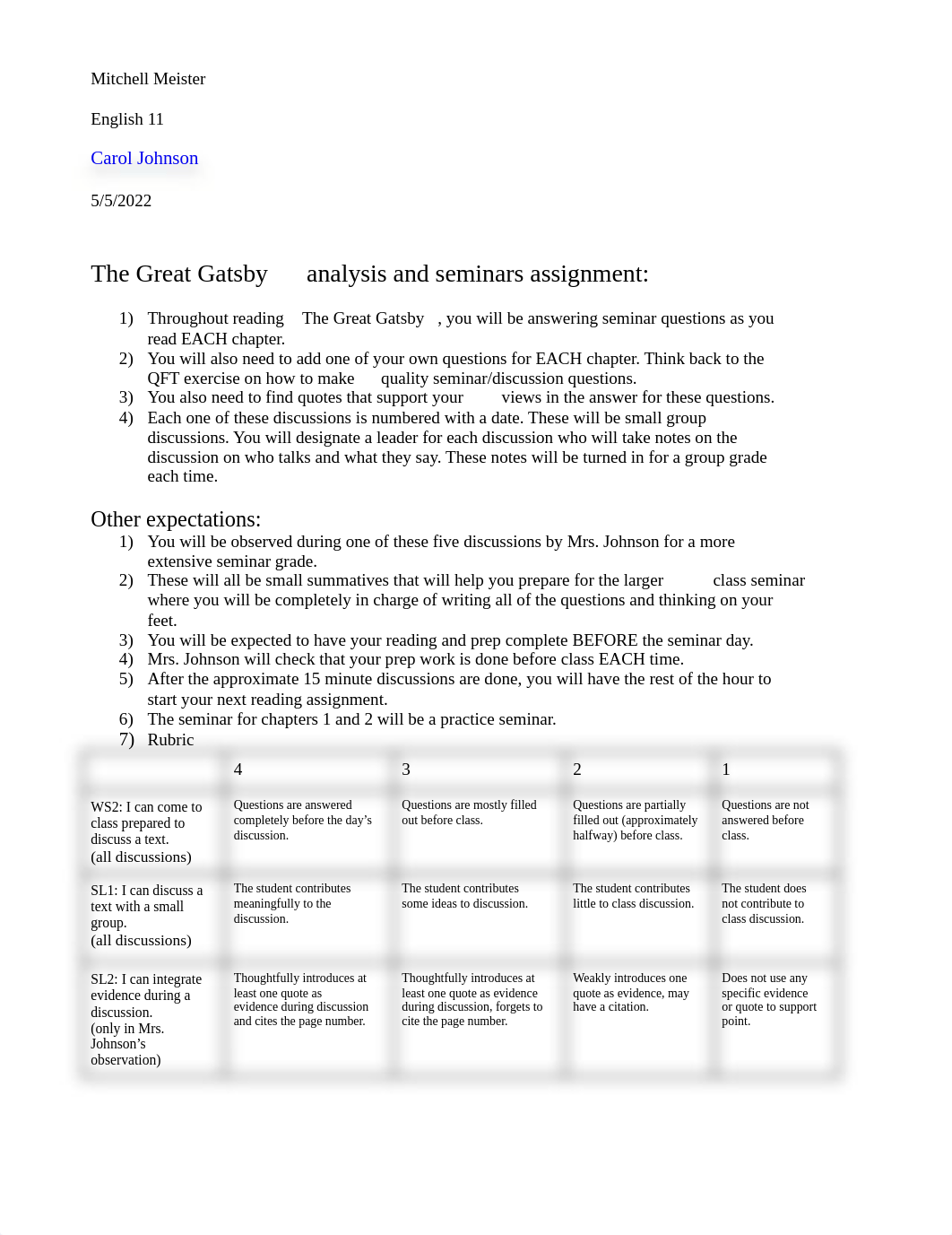 The Great Gatsby Analysis and Seminars Assignment Meister.docx_dsm018c09iq_page1