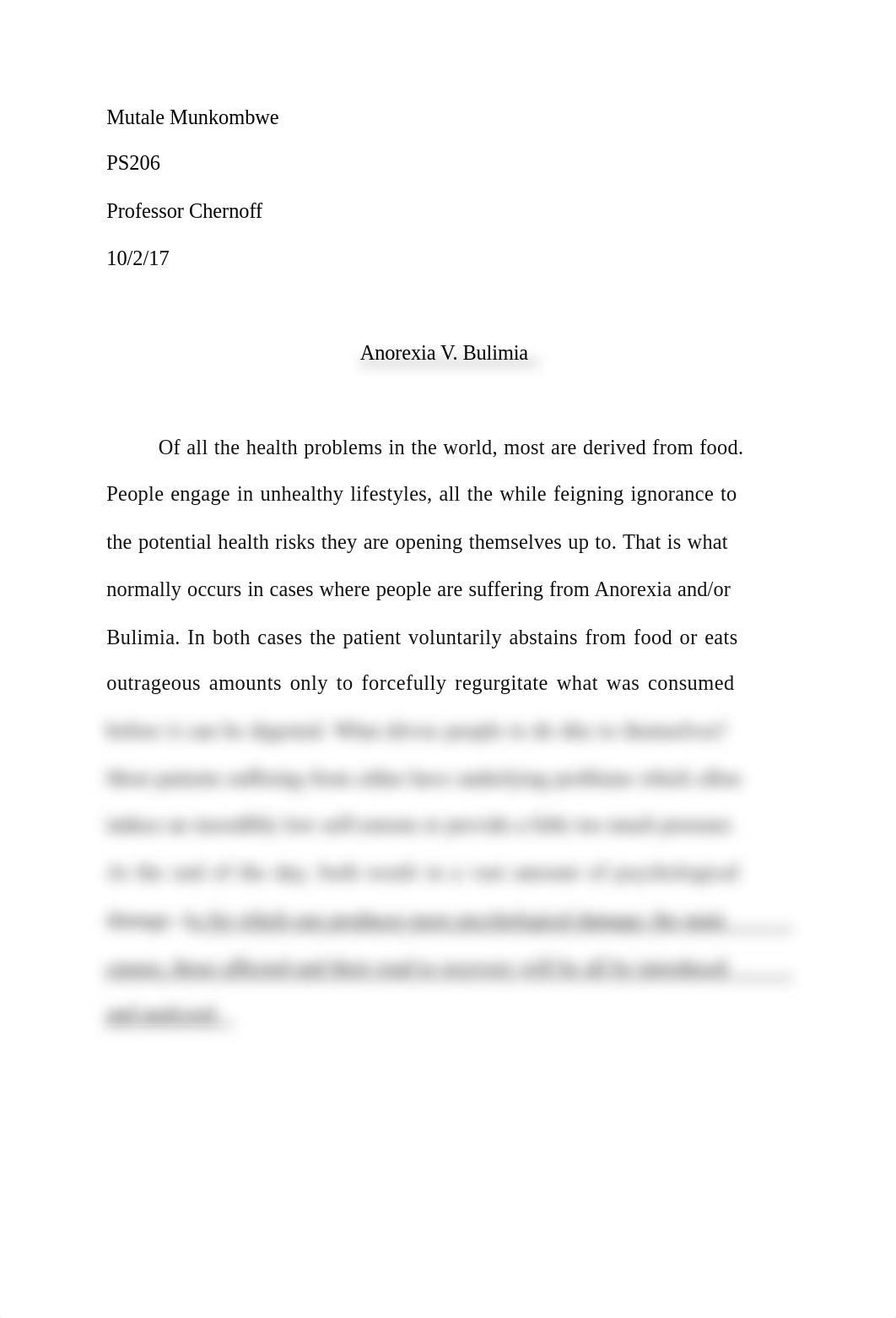 Anorexia V. Bulimia Compare and Contrast Essay.docx_dsm1jcibk1i_page1