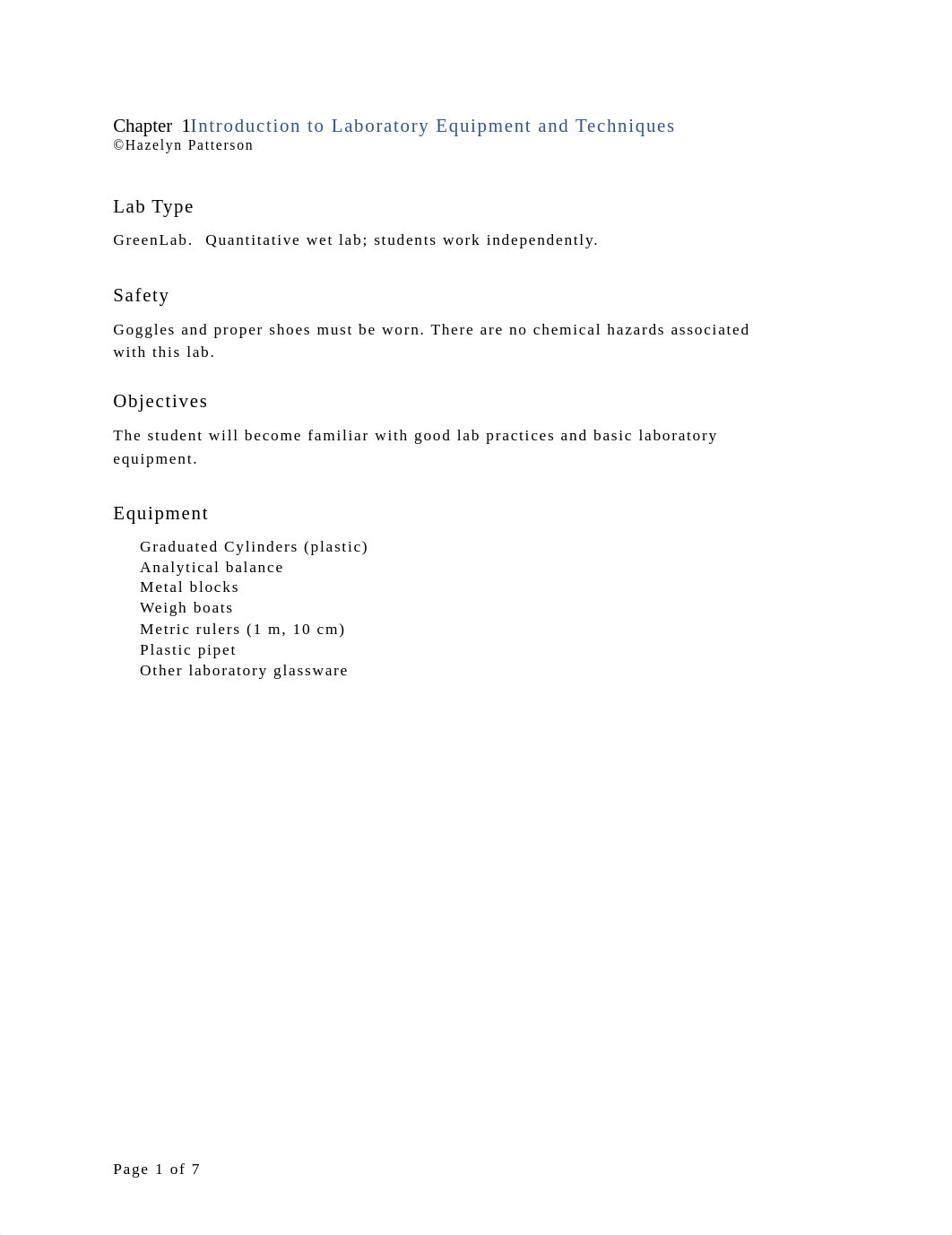 1151L Introduction to Laboratory Equipment and Techniques.docx_dsm20pqphte_page1