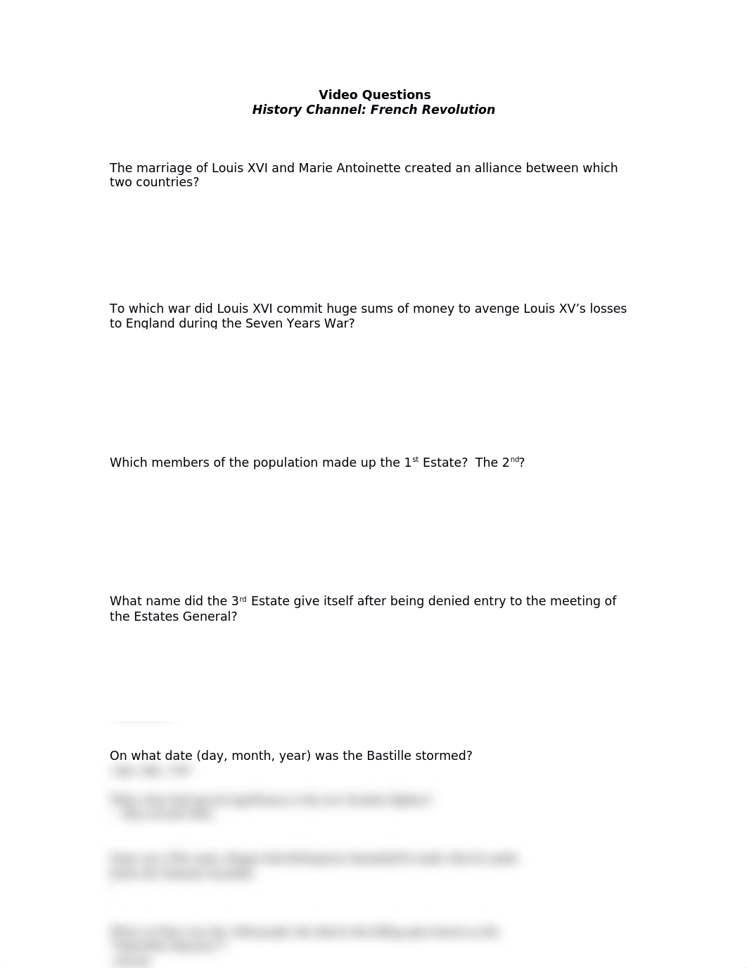 French Revolution Video Question Answers.docx_dsm5v2m3byq_page1