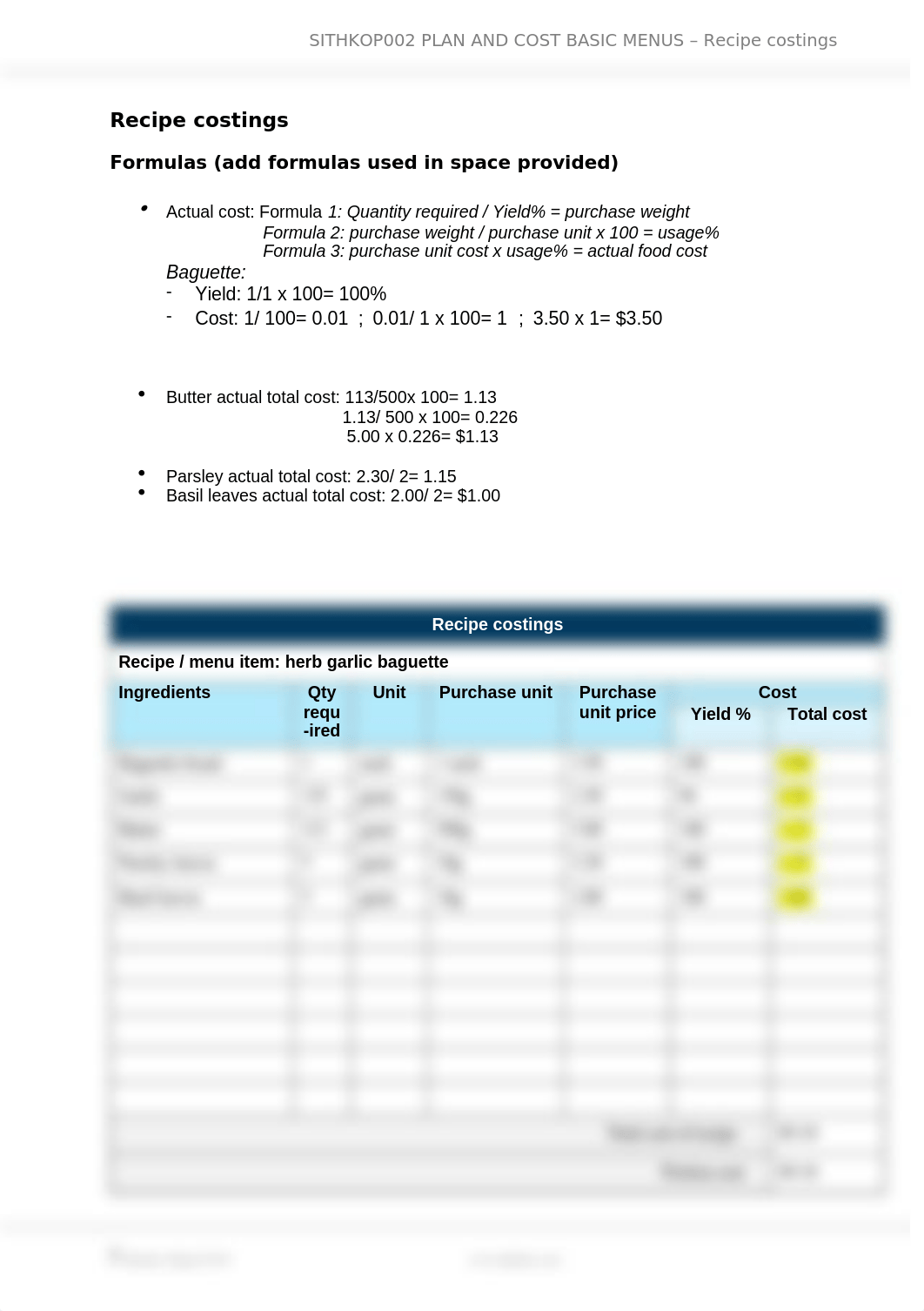 SITHKOP002 Recipe costing BAGUIT GARLICNOT COMPLETEs.docx_dsm8z5lenrq_page1