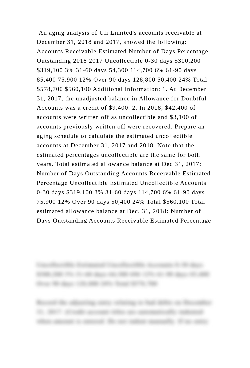 An aging analysis of Uli Limiteds accounts receivable at December 31.docx_dsn3jnpkxhq_page2