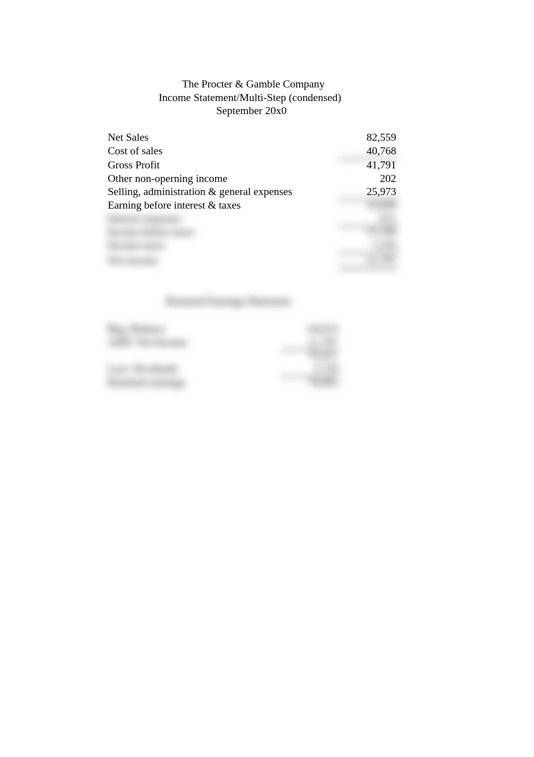 The Procter & Gamble Company income statement.xlsx_dsn466e34o3_page1