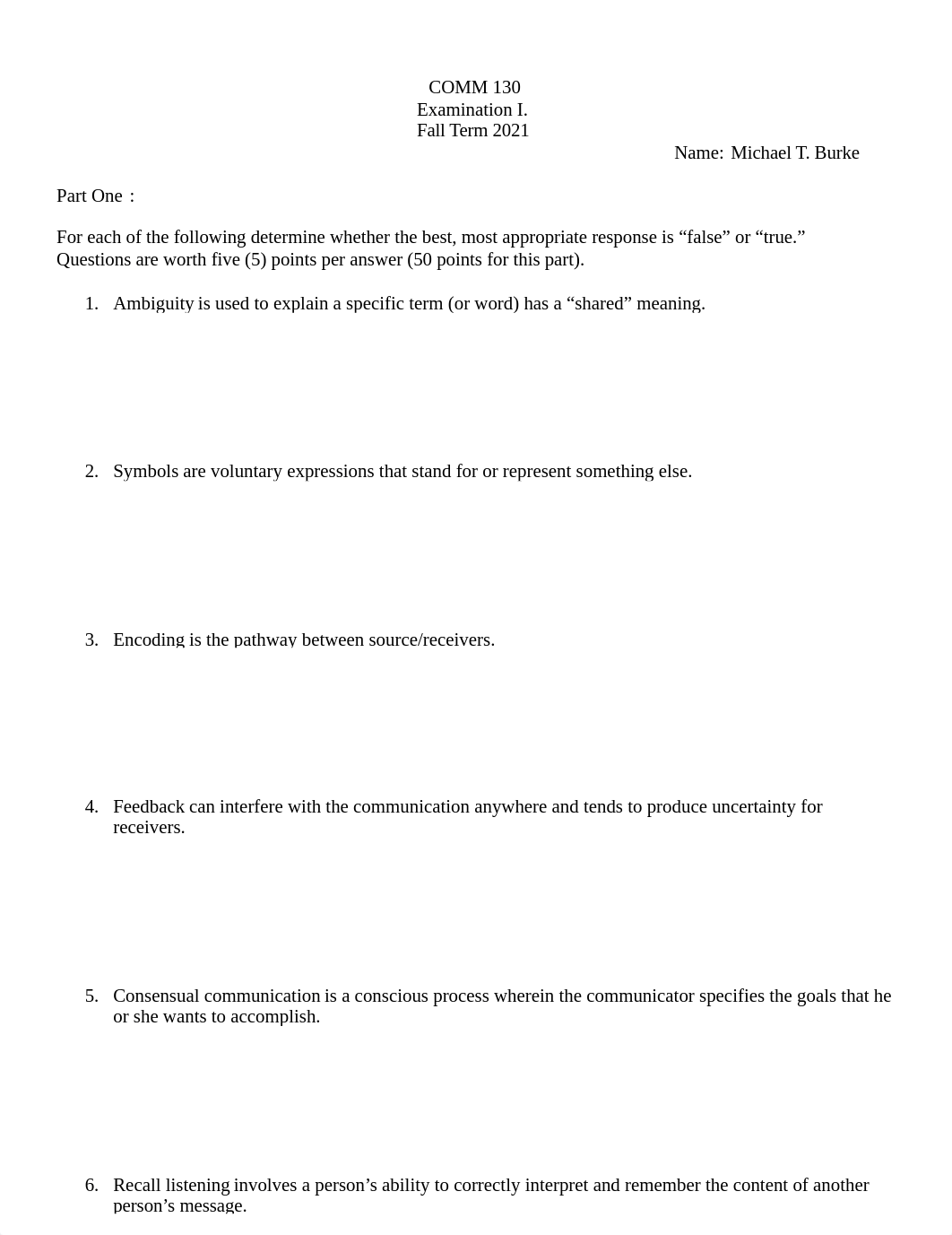 COMM130 Exam 1 Burke, Michael T..docx_dsn4gv7f09f_page1