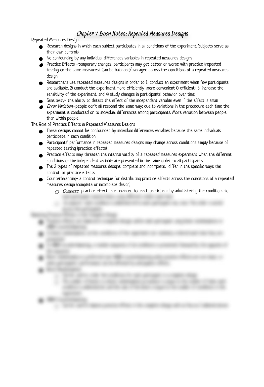 Chapter 7 Book Notes: Repeated Measures Designs_dsnf222rzq5_page1