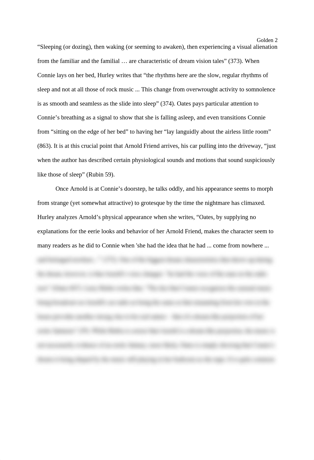 Manifestations of Guilt and Worry in "Where Are You Going, Where Have You Been?" and "Young Goodman_dso15nddjld_page2