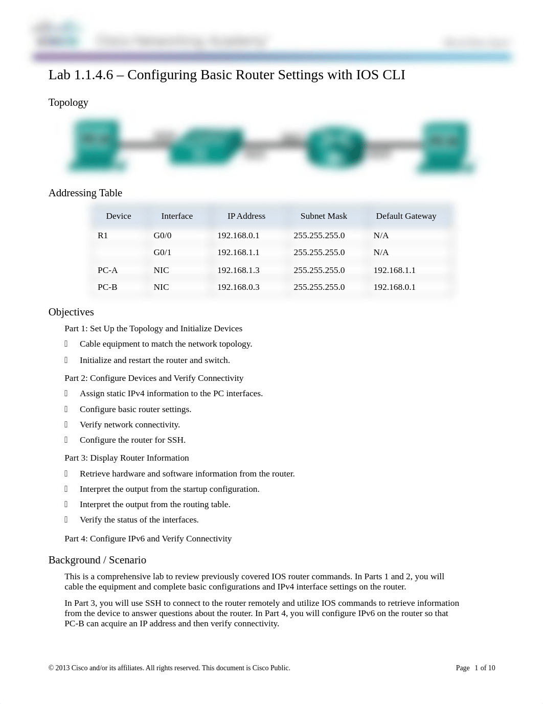 1.1.4.6 Lab - Configuring Basic Router Settings with IOS CLI_Numbered Snyder.docx_dsogo2h8da1_page1