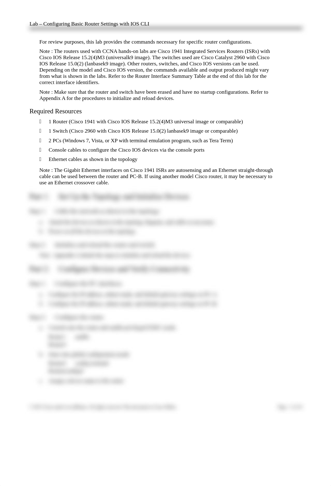 1.1.4.6 Lab - Configuring Basic Router Settings with IOS CLI_Numbered Snyder.docx_dsogo2h8da1_page2