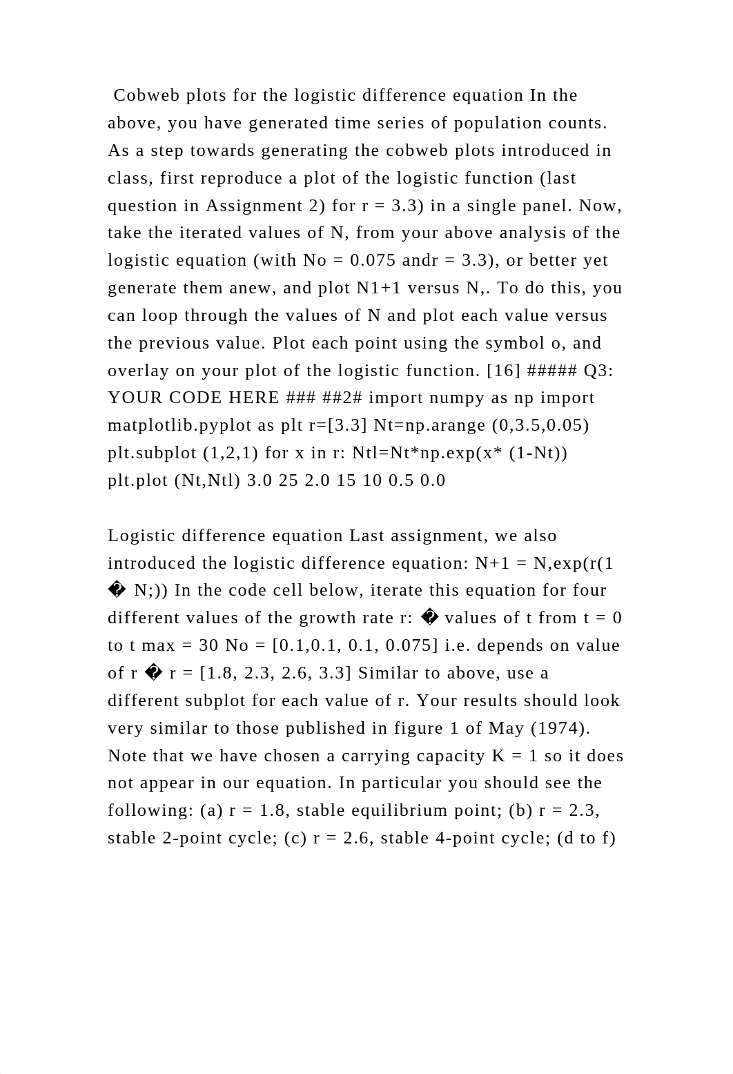 Cobweb plots for the logistic difference equation In the above, you h.docx_dsoonqfgtij_page2