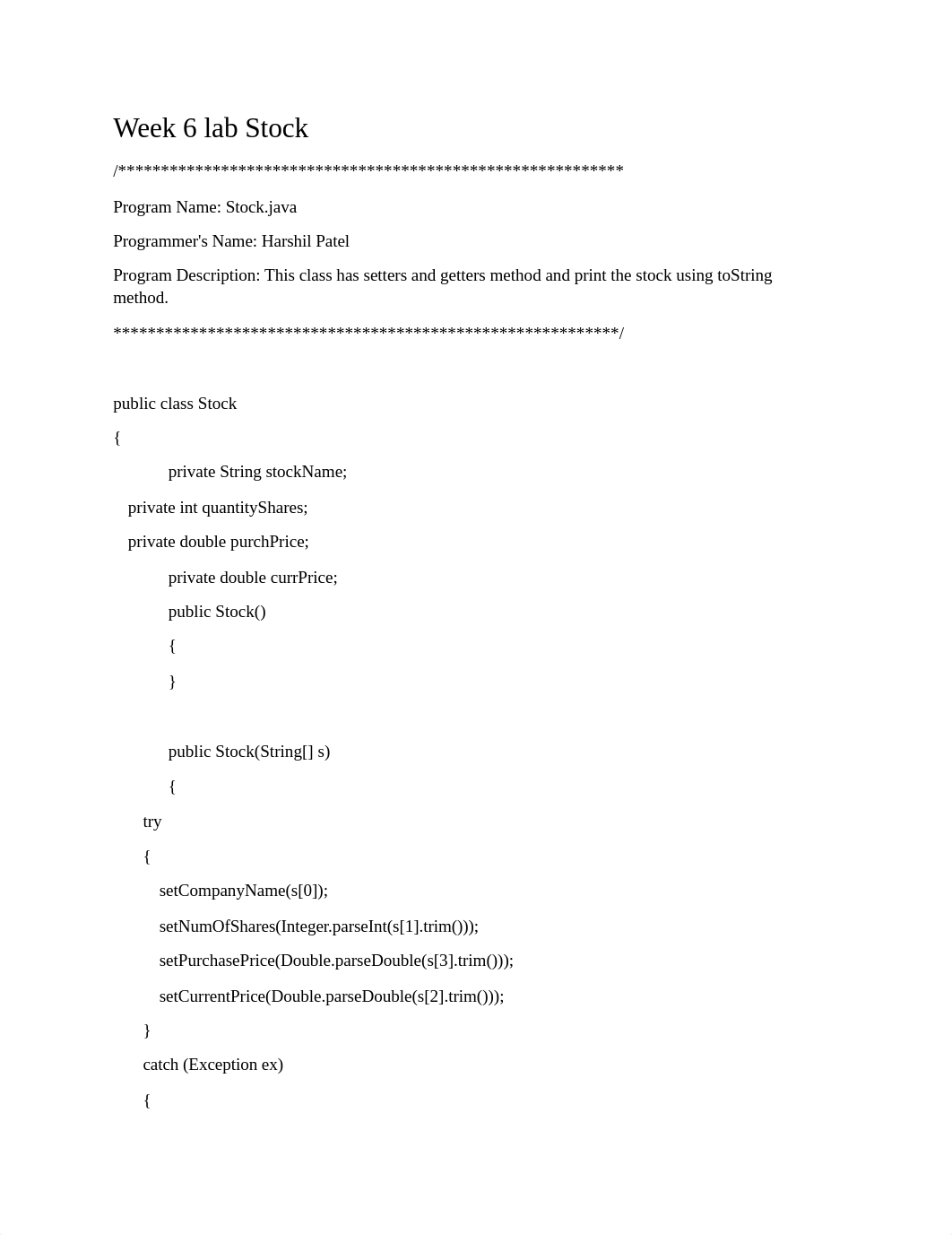 Week 6 lab Stock.docx_dsp23243yr9_page1