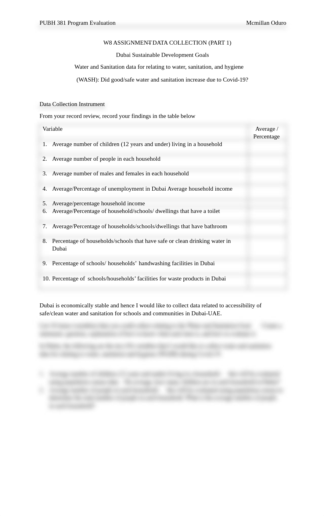 PUBH 381 W08 Assignment Data Collection Part (1)_Mcmillan Oduro.pdf_dsp2qxtsjs7_page1