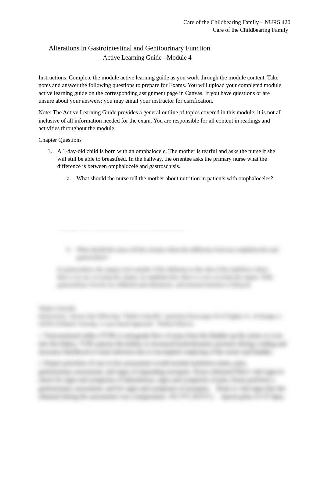 Alterations in Gastrointestinal and Genitourinary Function- Active Learning Guide - Module 4.docx_dspkcorjej2_page1