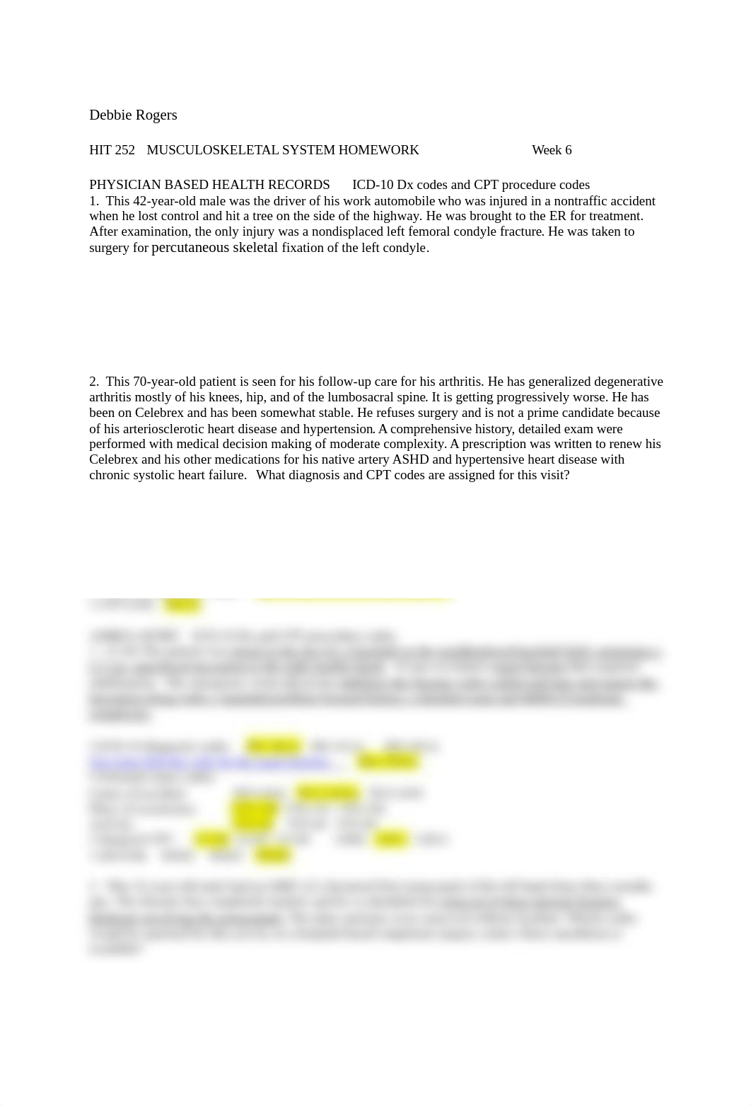 HIT-252  Week 6 Musculoskeletal Homework  B - Debbie Rogers.doc_dspqs919316_page1