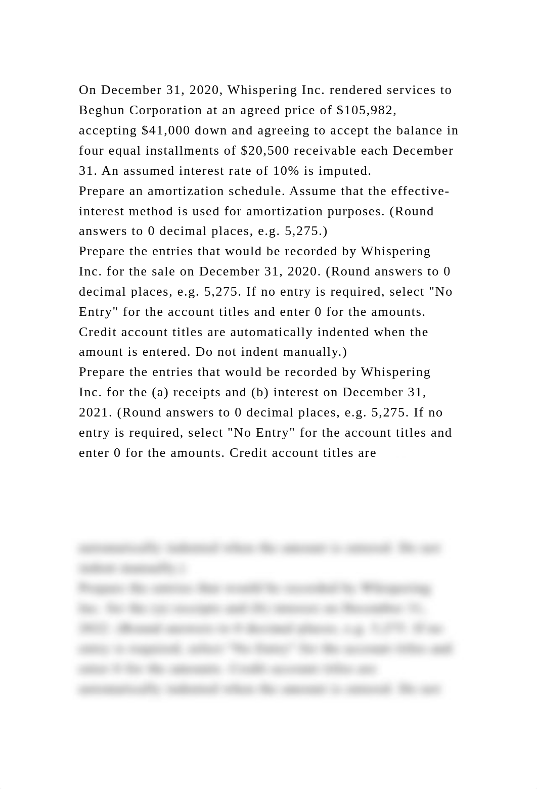 On December 31, 2020, Whispering Inc. rendered services to Beghun Co.docx_dspvvbh5yap_page2