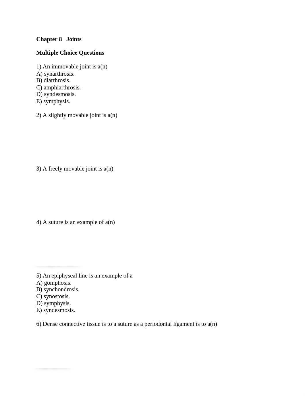 Exam 2  Review 4 Chapter 8   Joints.docx_dspybitkvg0_page1