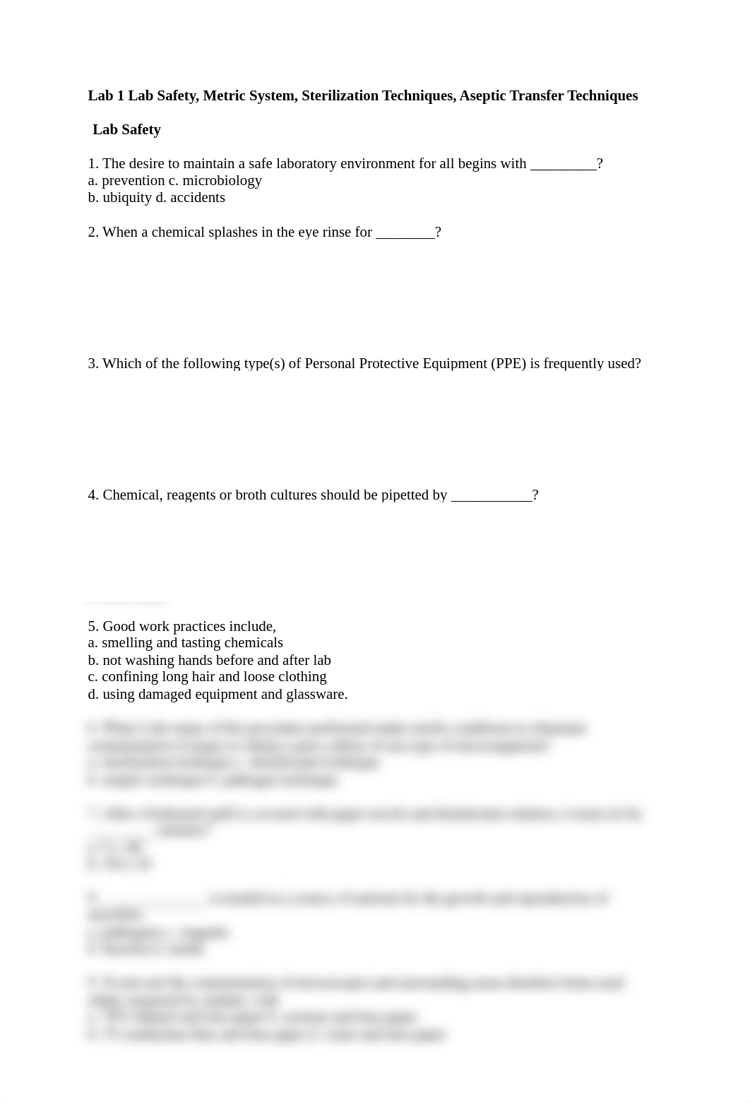 Lab 1 Lab Safety, Metric System, Sterilization Techniques, Aseptic Transfer Techniques-1.pdf_dspyrppwwxq_page1