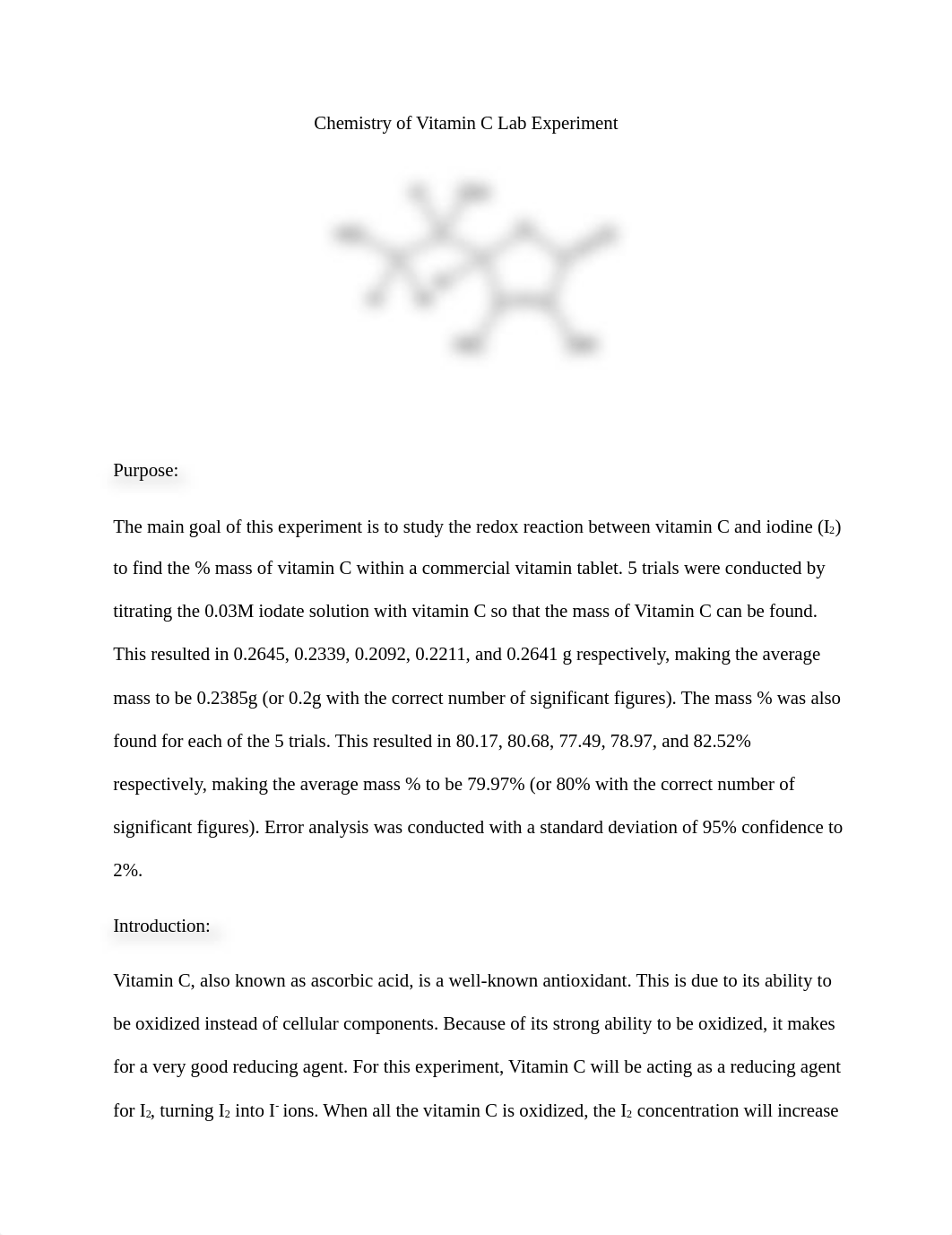 Vitamin C Lab.docx_dsq282lohha_page1