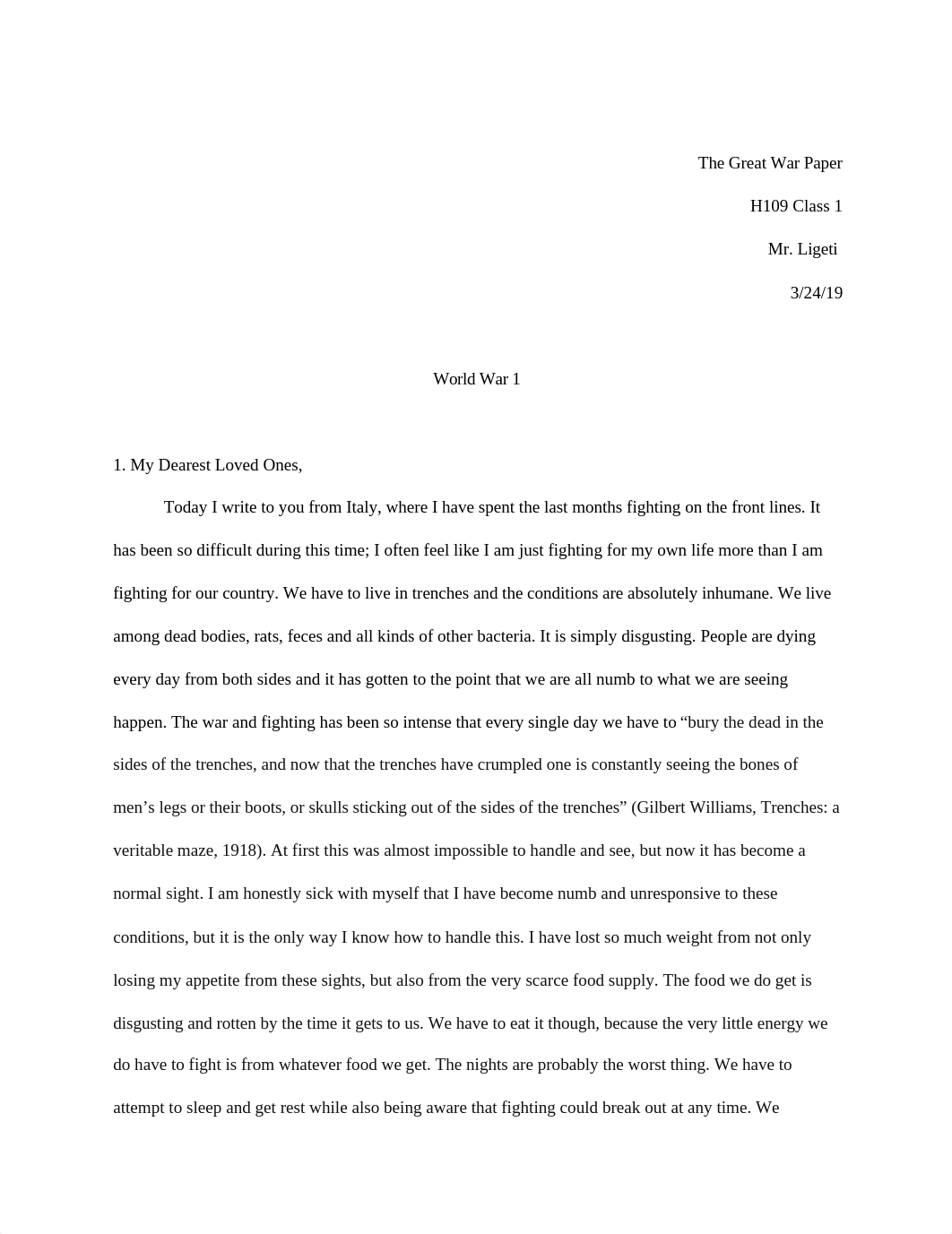 World War 1 Paper/Letter Assignment_dsqc3r3q3i4_page1