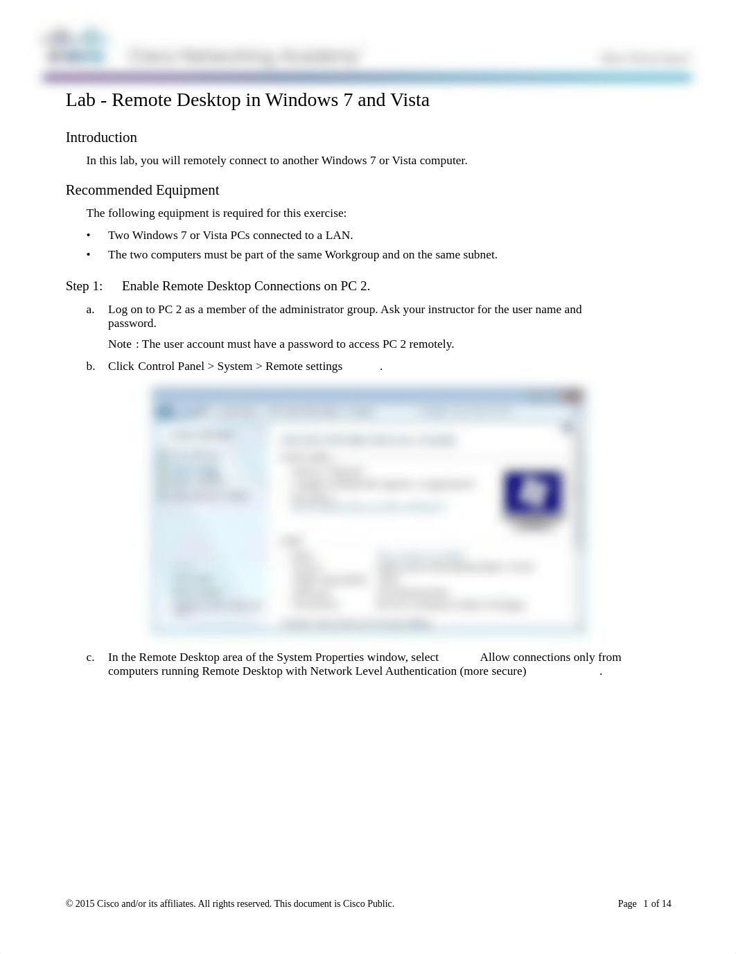 8.1.4.4 Lab - Remote Desktop in Windows 7 and Vista.pdf_dsqf5787mv7_page1