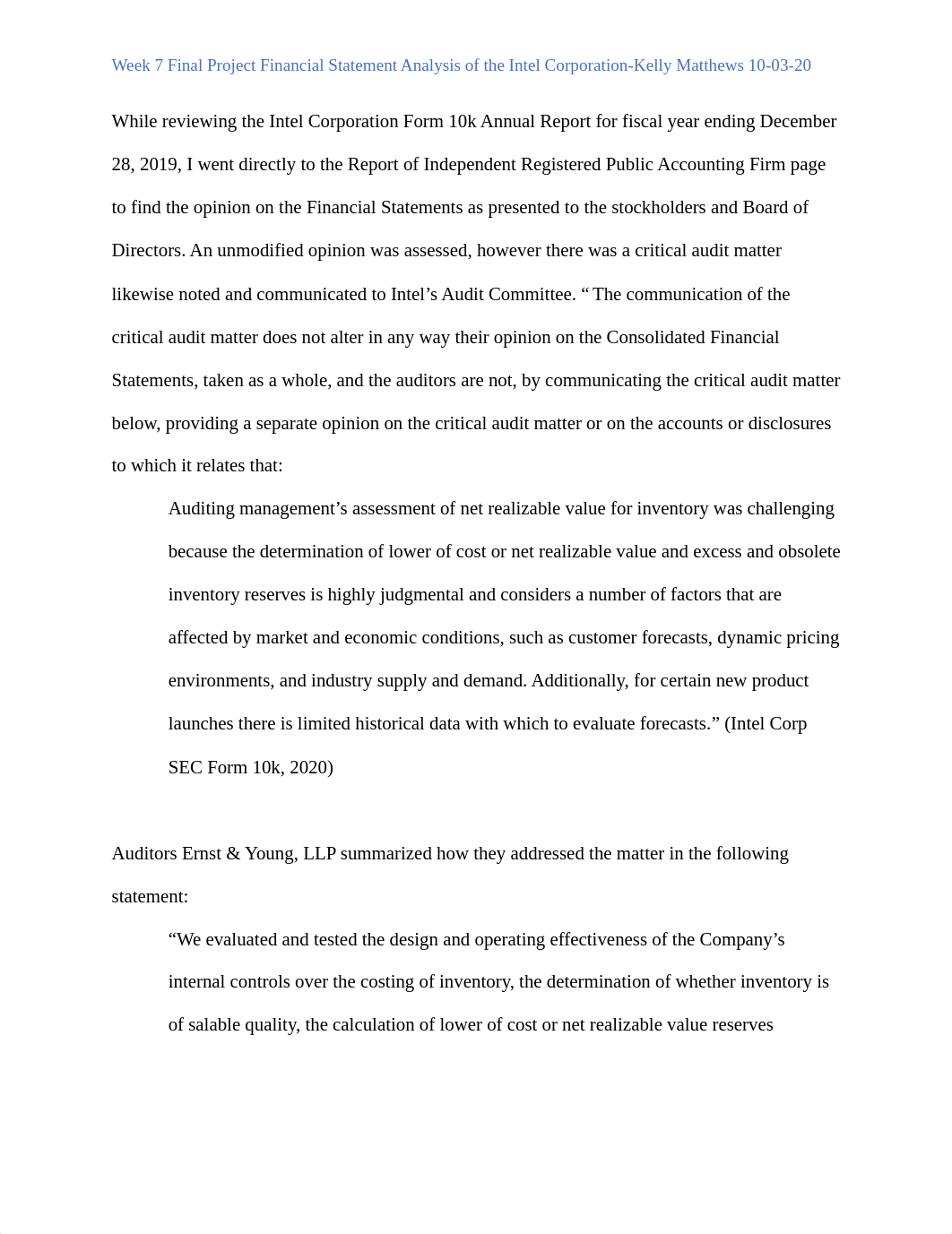 Week 7 Final Project Financial Statement Analysis Intel-Kelly Matthews 10-04-20.pdf_dsqh7we9brf_page1