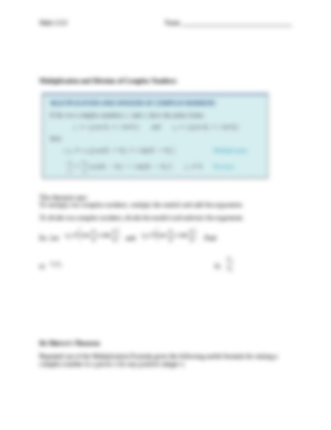 8.3 Polar Form of Complex Numbers, De Moivre's Theorem NOTES.docx_dsql2k8u3rl_page4