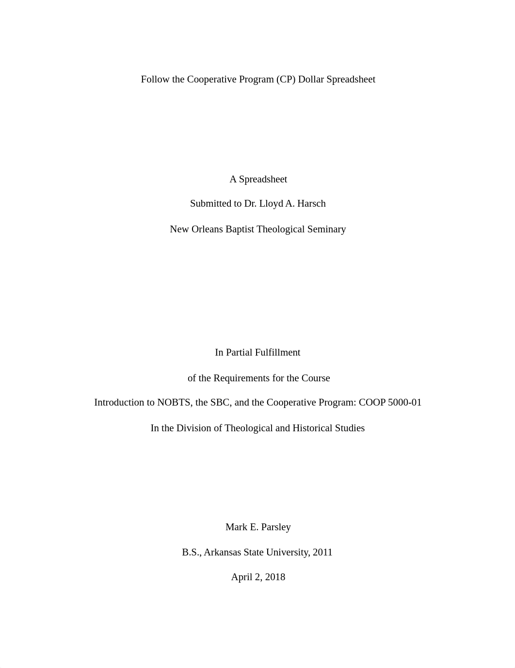 Follow the CP Dollar Spreadsheet_Assingment 3_H3-COOP5000-01 (Mark Parsley) .pdf_dsqlmugssw0_page1