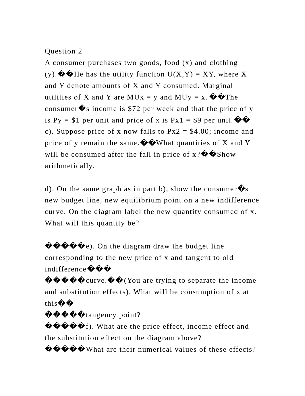 Question 2A consumer purchases two goods, food (x) and clothing (y.docx_dsqnplo8v59_page2