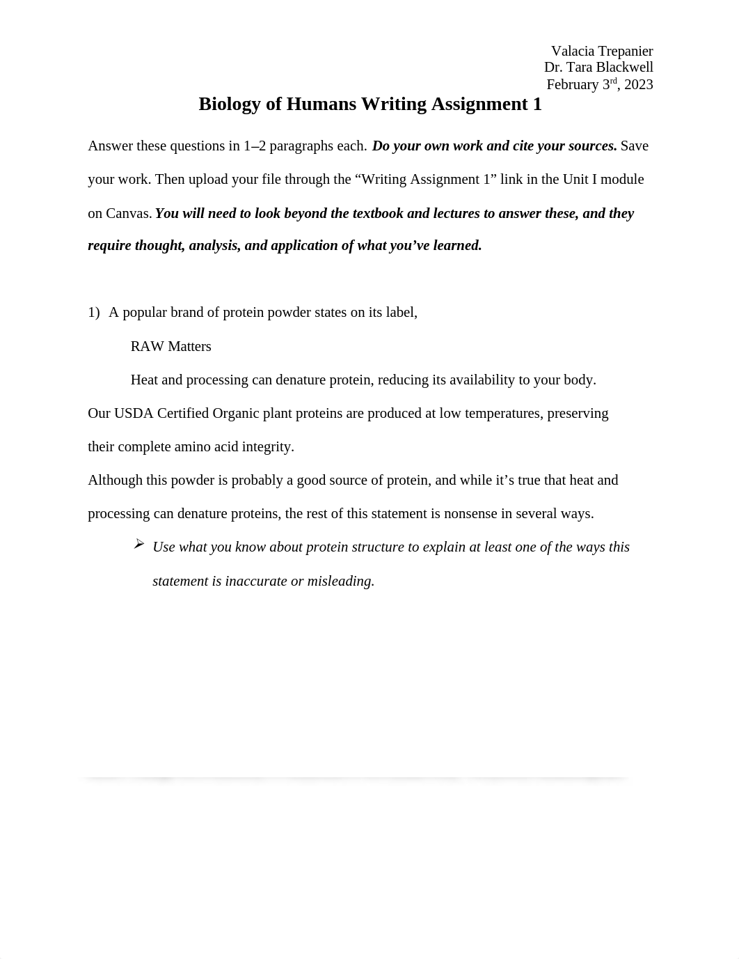 Bio of Humans - Writing Assignment 1.docx_dsqu9w3xdg1_page1