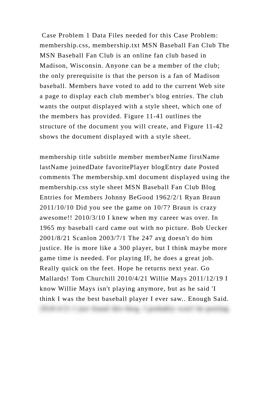 Case Problem 1 Data Files needed for this Case Problem membership.cs.docx_dsr4xcxw4z9_page2