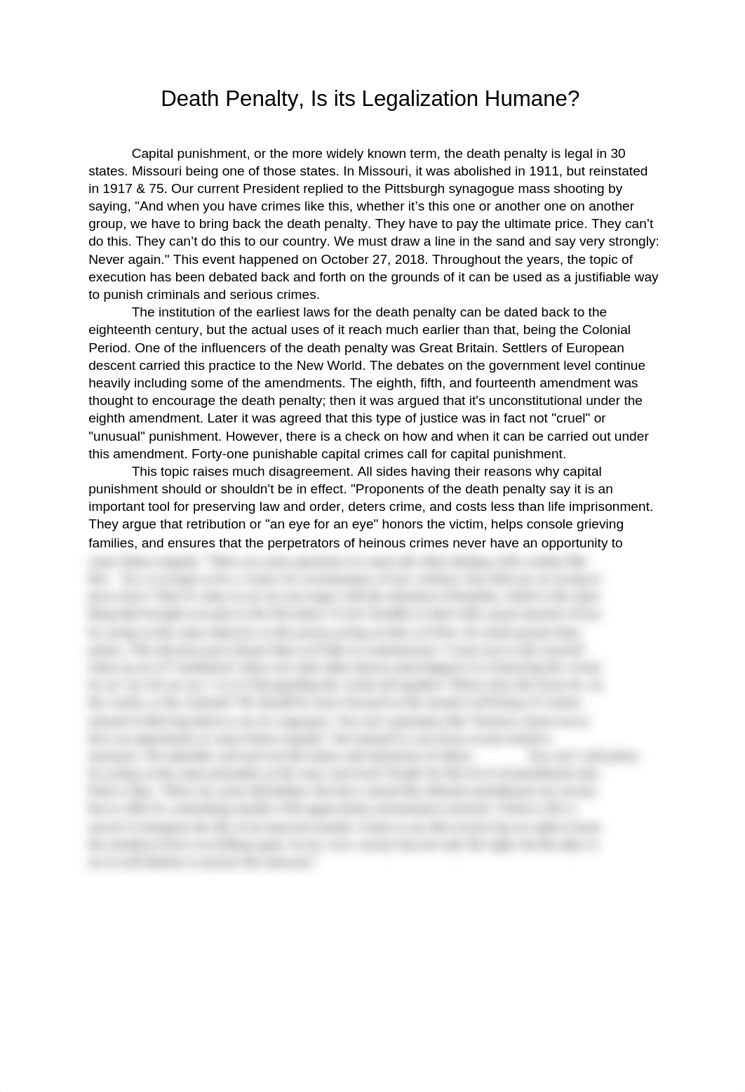 Death Penalty, Is its Legalization Humane?_dsriashefzk_page1