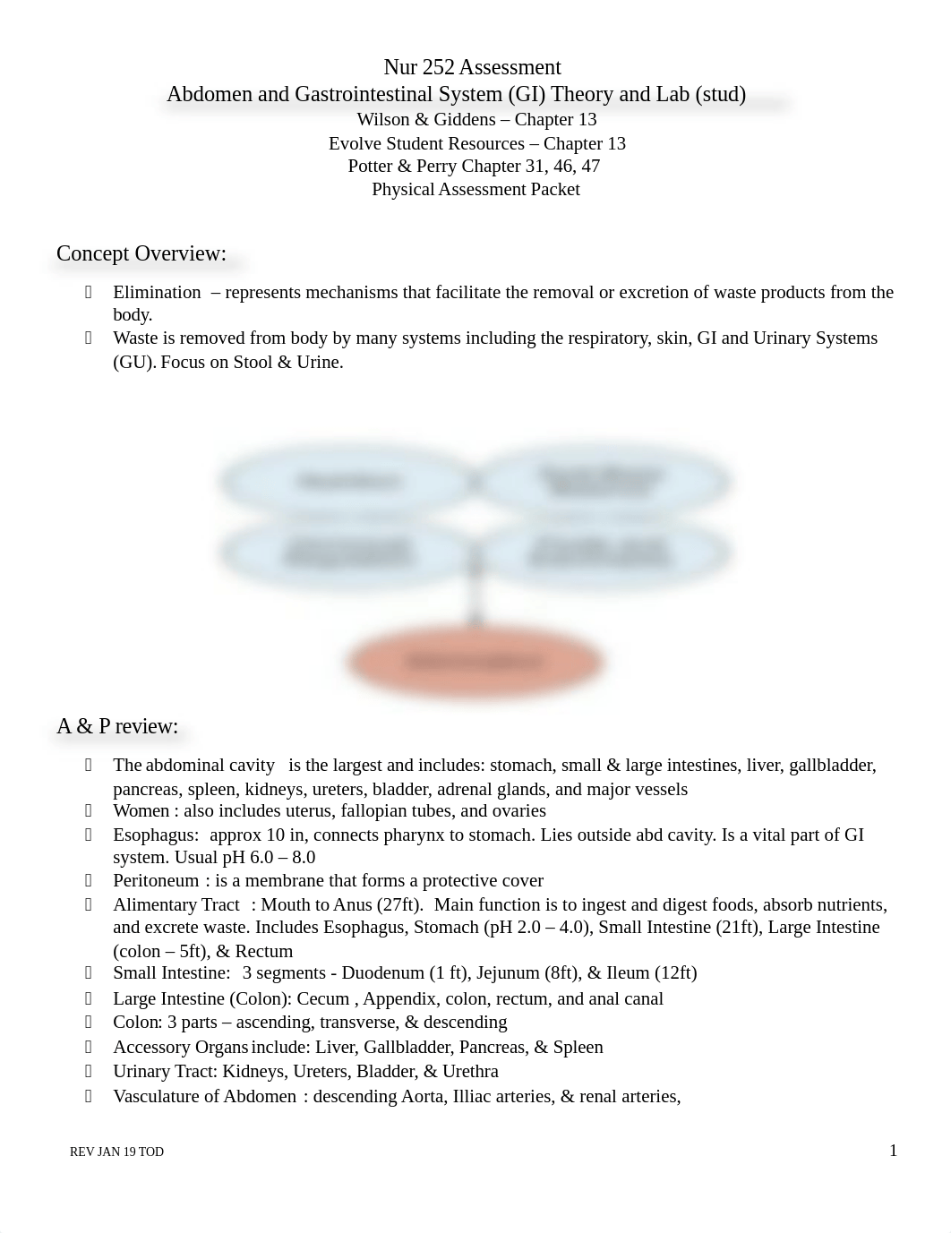 N252 Student Notes Abdomen & Gastrointestinal System-1.docx_dsrklkenytd_page1